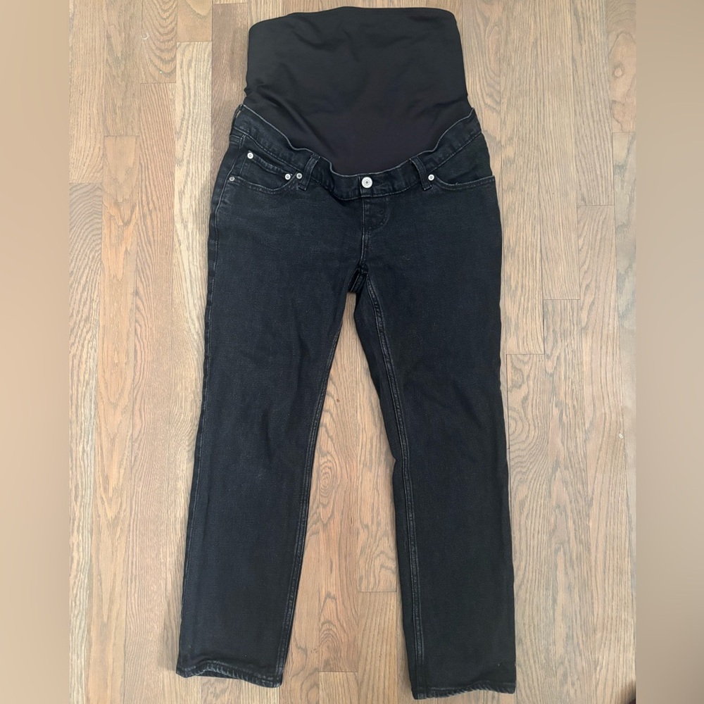 Abercrombie ankle straight maternity jeans size 26 SHORT